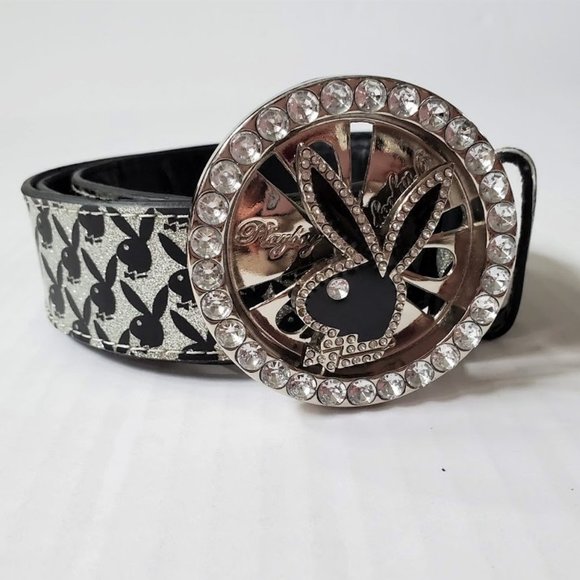 Playboy Bunny Belt Rhinestone Spinner 